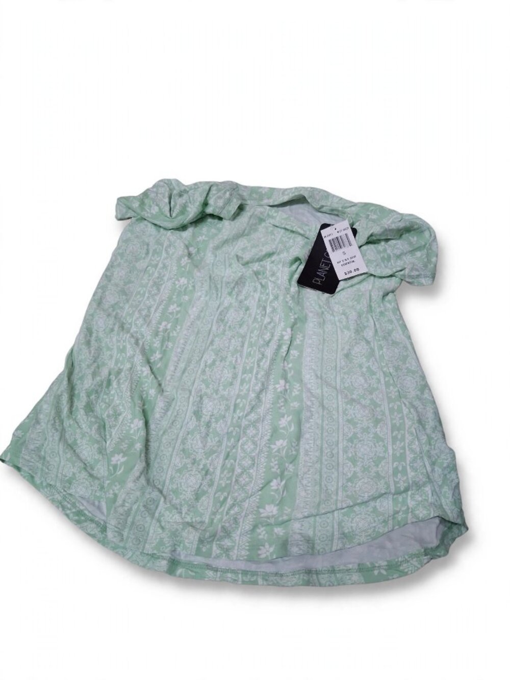 Planet Gold Mint Green Top Size S - New With Tags